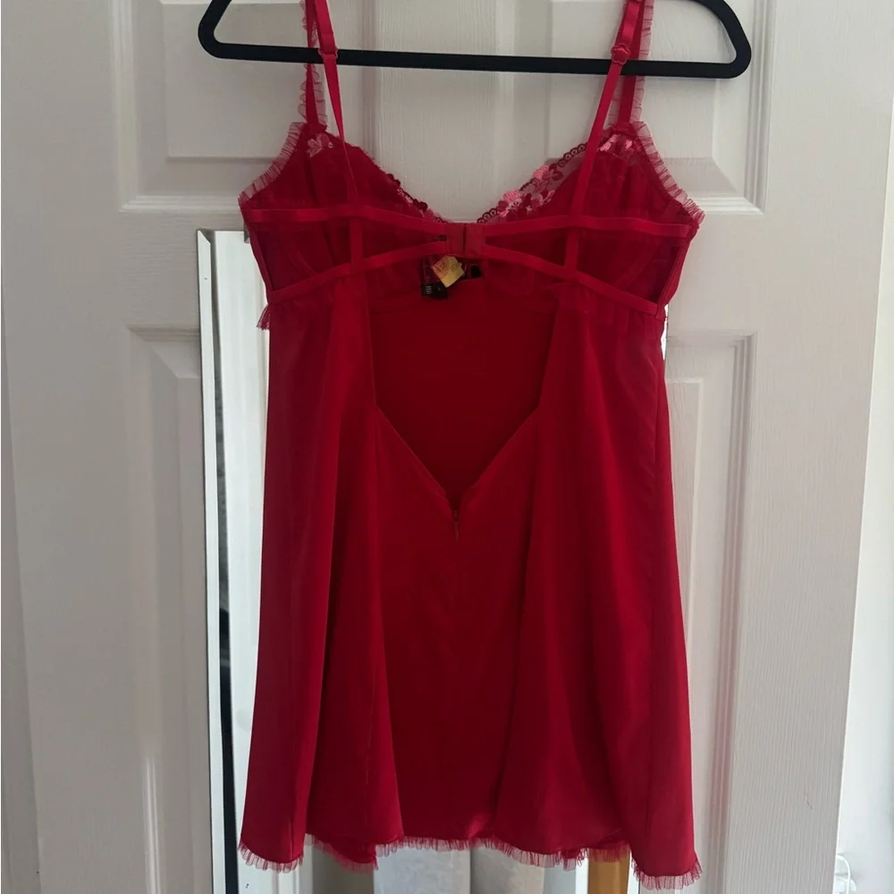 For Love And Lemons Scarlet Lace Chemise - Picture 4 of 5